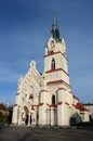 Our Lady Protectress catholic neo-gothic church in Stryi,Western Ukraine, Europe Royalty Free Stock Photo