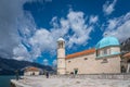 The Our Lady of the Rocks basilica tower