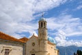 Our Lady of the Rocks islet off the coast of Perast in Bay of Kotor, Montenegro Royalty Free Stock Photo