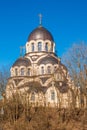 Our Lady of the Sign eastern orthodox church in Zverynas district of Vilnius, Lithuania Royalty Free Stock Photo