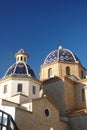 The Our Lady of Solace cathedral in Altea, Spain Royalty Free Stock Photo