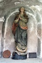 Our Lady statue at Our Lady of the Mountain Church in Lobor, Croatia Royalty Free Stock Photo