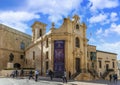 Our Lady of Victories Church in Valletta, capital of the island of Malta Royalty Free Stock Photo