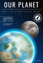 Our planet poster. Earth event flyer template