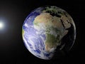 Our planet in space (Africa view) Royalty Free Stock Photo