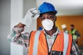 Our safety rules are the most important tools. Portrait of a confident young man working at a construction site. Royalty Free Stock Photo