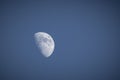 The moon in the July sky Royalty Free Stock Photo