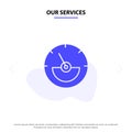 Our Services Ampere, Ampere Meter, Electrical, Energy Solid Glyph Icon Web card Template Royalty Free Stock Photo