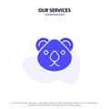 Our Services Animal, Australia, City sets, Kangaroo, Sydney Solid Glyph Icon Web card Template