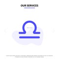 Our Services Astrology, Libra, Zodiac, Greece Solid Glyph Icon Web card Template Royalty Free Stock Photo