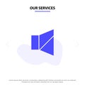 Our Services Bell, Off, Silent, Twitter Solid Glyph Icon Web card Template