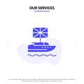 Our Services Brexit, British, European, Kingdom, Uk Solid Glyph Icon Web card Template