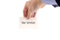 Our services text concept Royalty Free Stock Photo