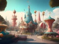 Journey into Fantasy: Artistic Depictions of Theme Park Delights