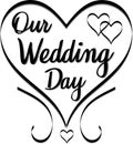 Our Wedding Day Wedding Clip Art