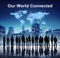 Our World Connected Social Networking Interconnection Concept Royalty Free Stock Photo