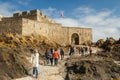 ourists visiting fortifications