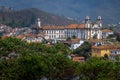 Ouro Preto City with Nossa Senhora do Carmo Church and Inconfidencia Museum - Ouro Preto, Minas Gerais, Brazil