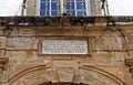 Commemorative plaque at Inconfidence Museum, Museu da Inconfidencia, Ouro Preto, Brazil