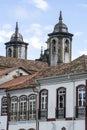 Ouro Preto, state of Minas Gerais, Brazil - Jul11, 2023 - Urban landscape of colonial houses, streets and windows of the historic Royalty Free Stock Photo