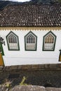 Ouro Preto, state of Minas Gerais, Brazil - Jul11, 2023 - Urban landscape of colonial houses, streets and windows of the historic Royalty Free Stock Photo