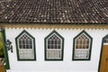 Ouro Preto, state of Minas Gerais, Brazil - Jul11, 2023 - Urban landscape of colonial houses, streets and windows of the historic Royalty Free Stock Photo