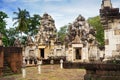 ÃÂ¡ourtyard and libraries of ancient Khmer temple built of red sandstone and laterite and dedicated to the Hindu god Shiva Royalty Free Stock Photo