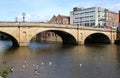 Ouse Bridge, River Ouse, York city centre, England Royalty Free Stock Photo