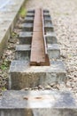 out of action track on Laigh Milton Viaduct, East Ayrshire, Scot