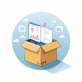Out of the Box Business Solutions Concept Royalty Free Stock Photo