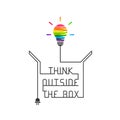 Out of the box thinking concept Royalty Free Stock Photo