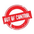Out Of Control rubber stamp