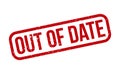 Out of Date Rubber Stamp. Red Out of Date Rubber Grunge Stamp Seal Vector Illustration - Vector Royalty Free Stock Photo