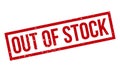 Out of Date Rubber Stamp. Red Out of Date Rubber Grunge Stamp Seal Vector Illustration - Vector Royalty Free Stock Photo