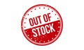 Out of Date Rubber Stamp. Red Out of Date Rubber Grunge Stamp Seal Vector Illustration - Vector Royalty Free Stock Photo