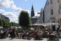 Out door food service in heart of town danish capital