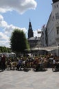 Out door food service in heart of town danish capital