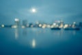 Out of focus early morning sunrise over city of philadelphia PA Royalty Free Stock Photo