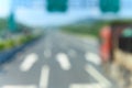 out focus highway lanes with arrows as a background