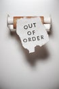 Out of order Royalty Free Stock Photo