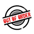 Out Of Order rubber stamp Royalty Free Stock Photo