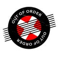 Out Of Order rubber stamp Royalty Free Stock Photo