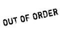 Out Of Order rubber stamp Royalty Free Stock Photo