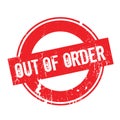 Out Of Order rubber stamp Royalty Free Stock Photo