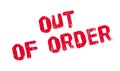 Out Of Order rubber stamp Royalty Free Stock Photo