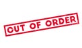 Out Of Order rubber stamp Royalty Free Stock Photo