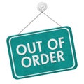 Out of Order Sign Royalty Free Stock Photo