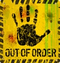 Out of order sign Royalty Free Stock Photo