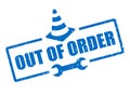 Out of order vector sign Royalty Free Stock Photo