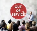 Out Of Service Sign Graphic Concept Royalty Free Stock Photo